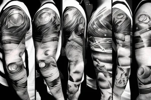 space, sport, Syfy, galaxy, cyberpunk tattoo idea