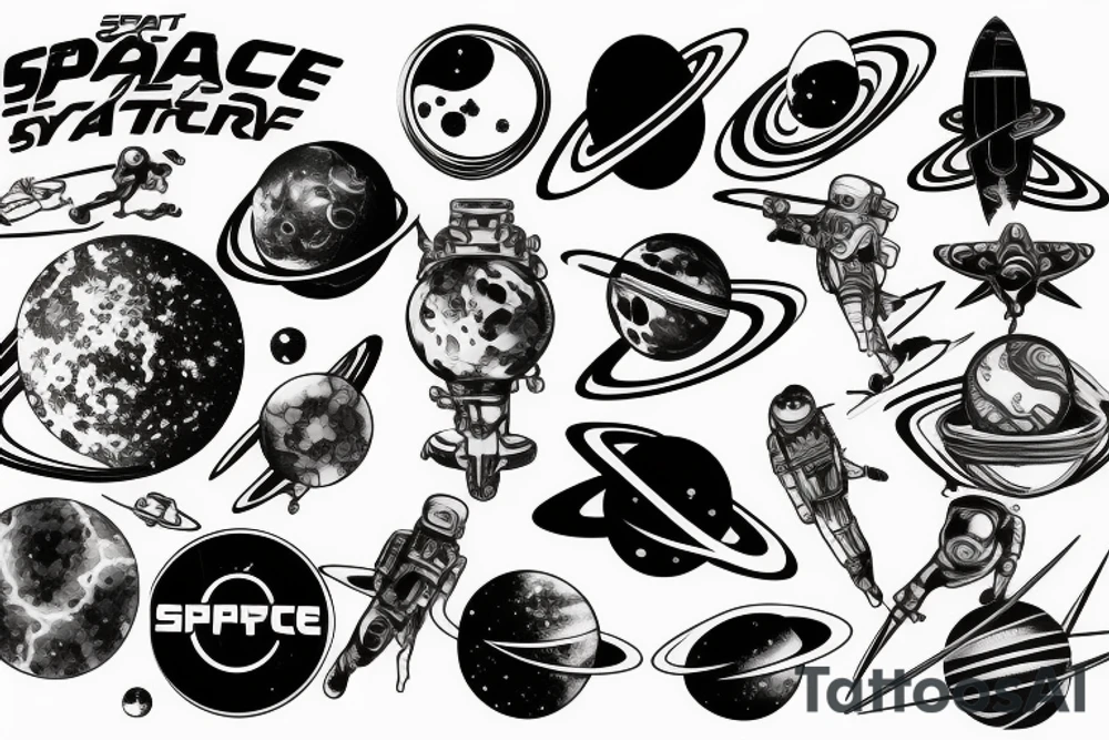 space, sport, Syfy, galaxy, 
steampunk tattoo idea