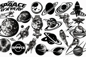space, sport, Syfy, galaxy, 
steampunk tattoo idea