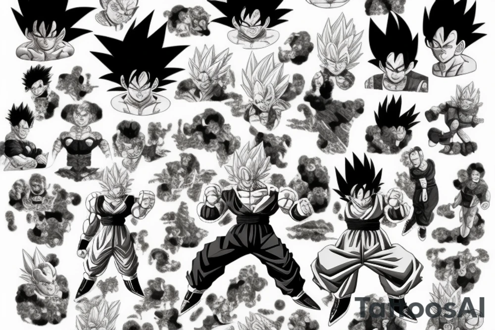 Dragon ball tattoo idea