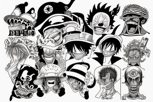 One piece tattoo idea
