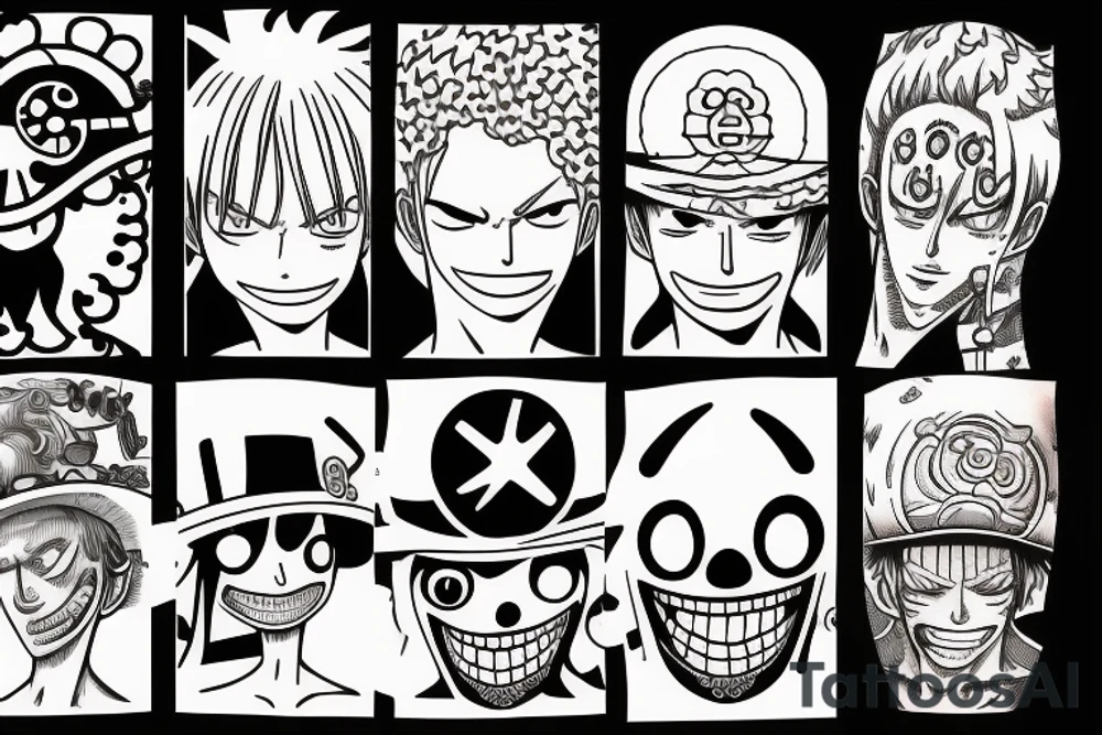 One piece tattoo idea