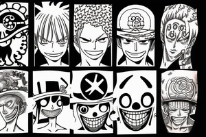 One piece tattoo idea