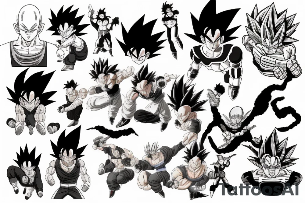 Dragon ball tattoo idea