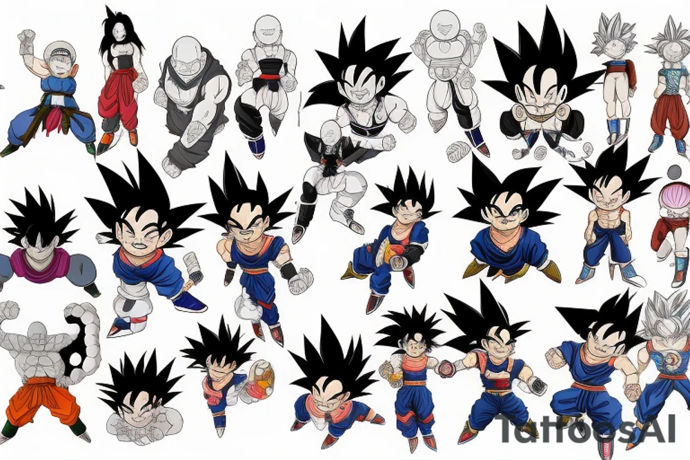 Dragon ball tattoo idea