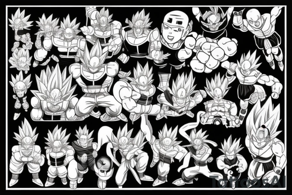 Dragon ball tattoo idea
