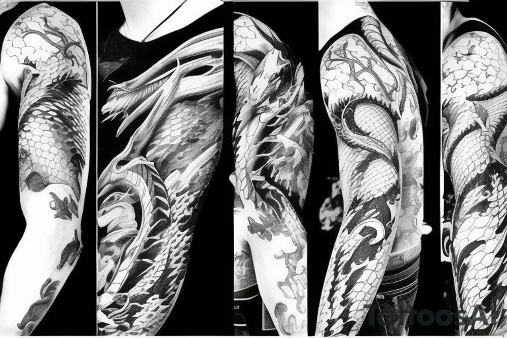 Anime dragon tattoo idea