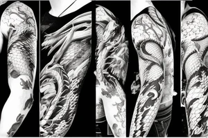 Anime dragon tattoo idea