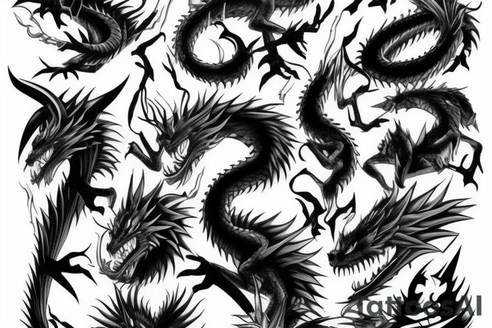 Anime dragon tattoo idea