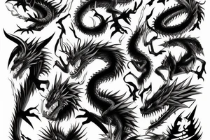 Anime dragon tattoo idea