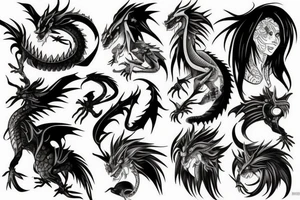 Anime dragon tattoo idea