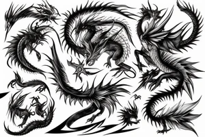 Anime dragon tattoo idea