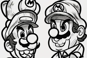 Super Mario & luigi tattoo idea