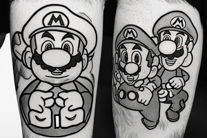 Super Mario & luigi tattoo idea