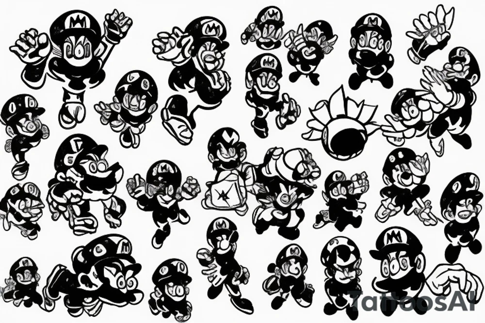 Super Mario tattoo idea