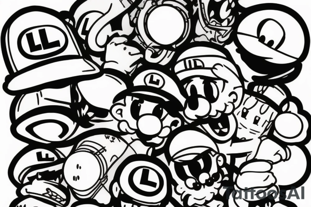 Luigi tattoo idea