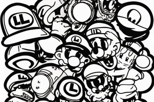 Luigi tattoo idea