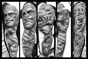 Incredible hulk tattoo idea