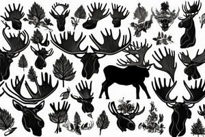 Moose tattoo idea
