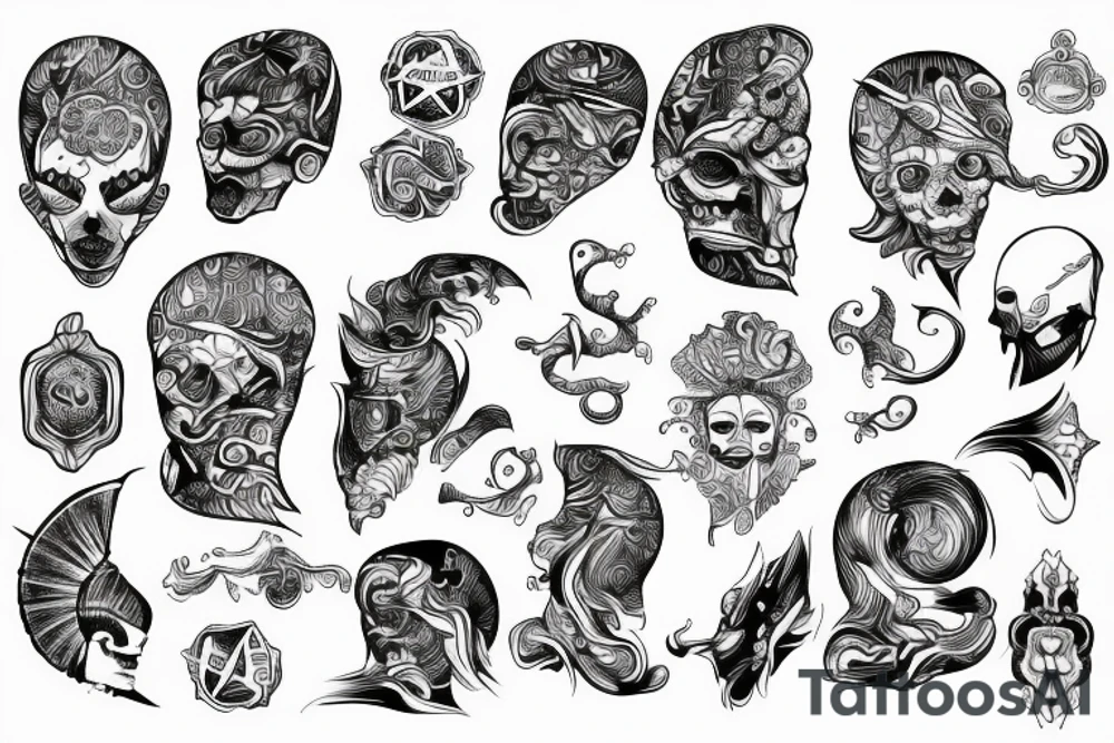 Wasser in einem Dreieck tattoo idea