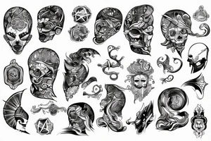 Wasser in einem Dreieck tattoo idea
