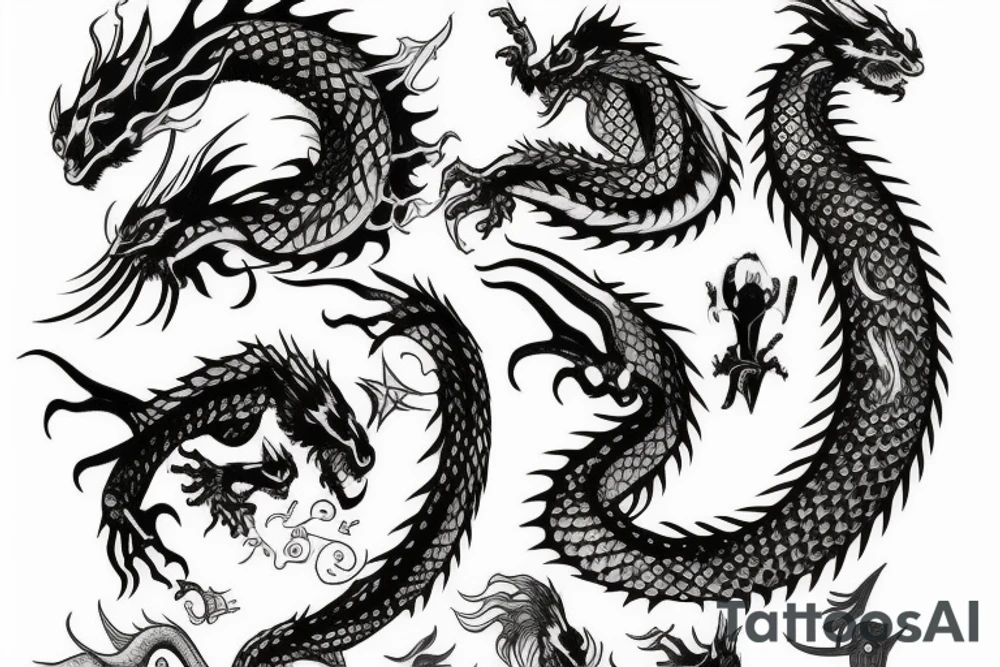 Dragon tattoo idea