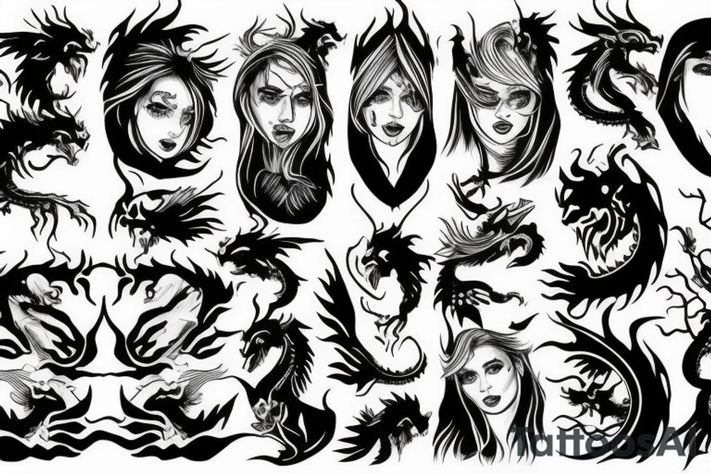 Dragon tattoo idea