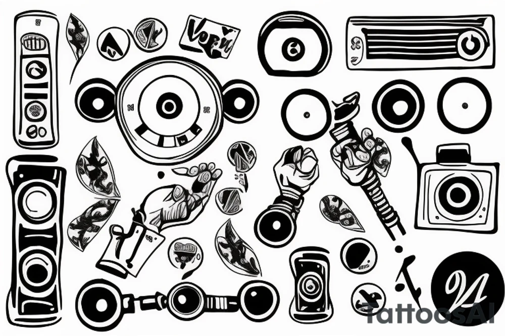 vynil recorder tattoo idea