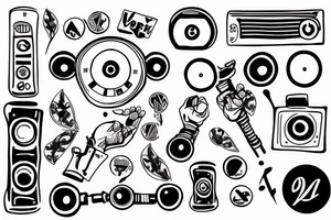 vynil recorder tattoo idea