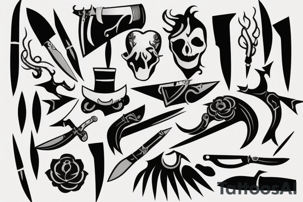 knife tattoo idea
