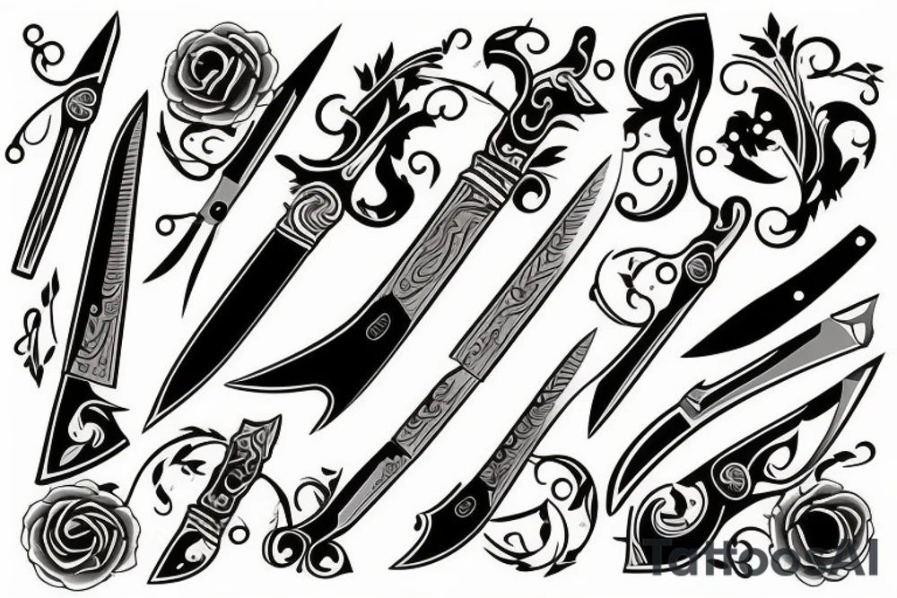 knife tattoo idea