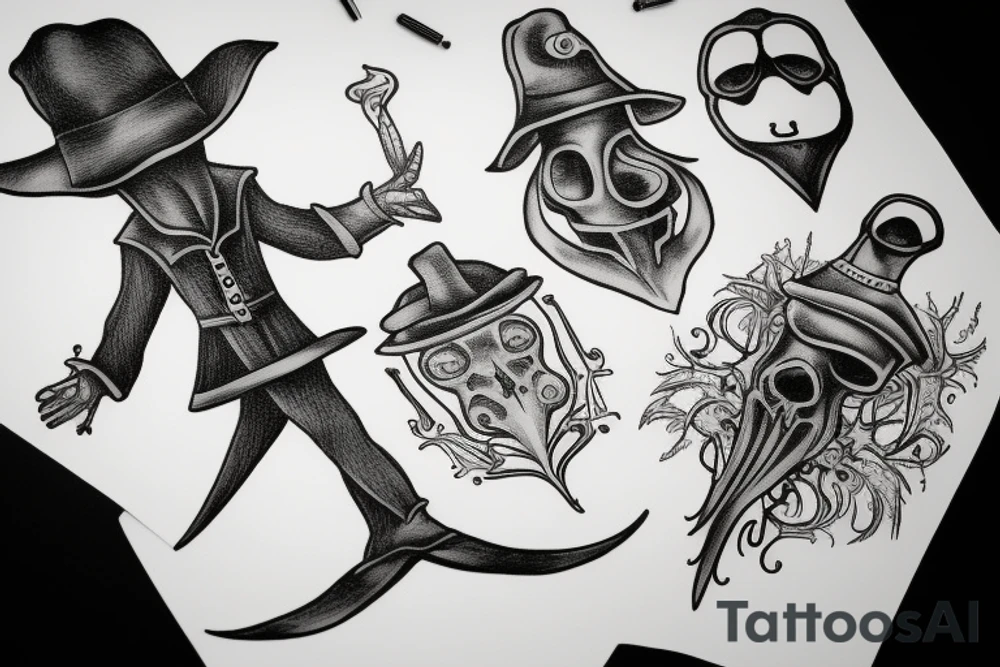 plague doctor tattoo idea