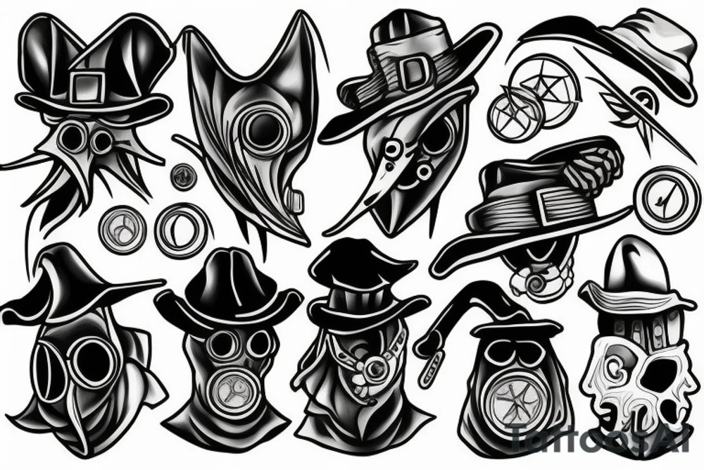 plague doctor tattoo idea