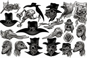 plague doctor tattoo idea