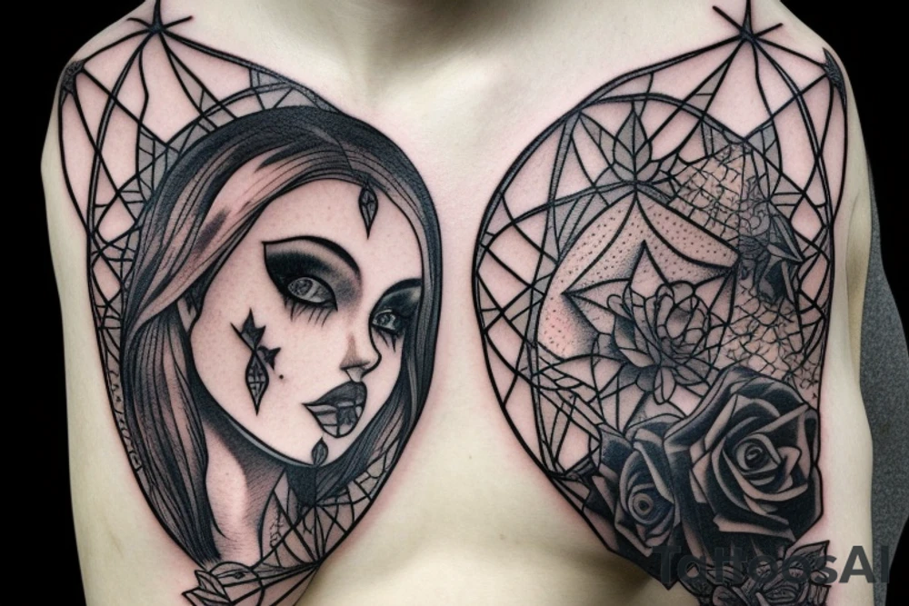 gothic lantern with a dim light tattoo idea