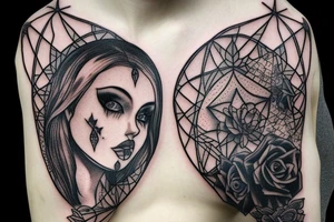 gothic lantern with a dim light tattoo idea