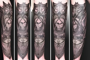 gothic lantern with a dim light tattoo idea