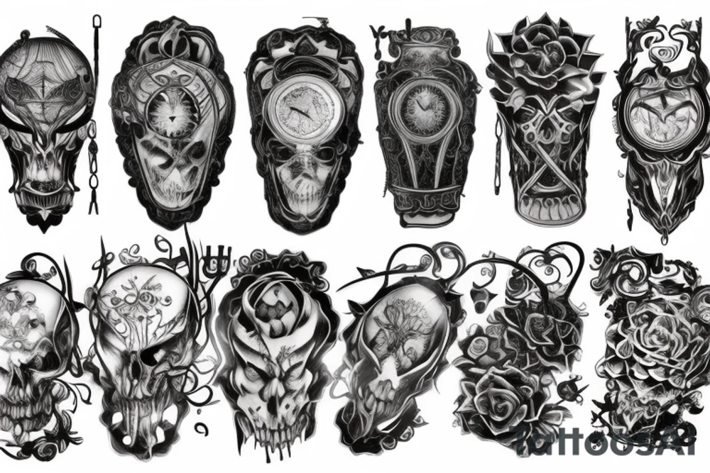 gothic lantern with a dim light tattoo idea