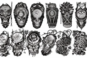 gothic lantern with a dim light tattoo idea