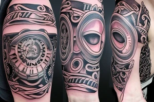 gothic lantern with a dim light tattoo idea