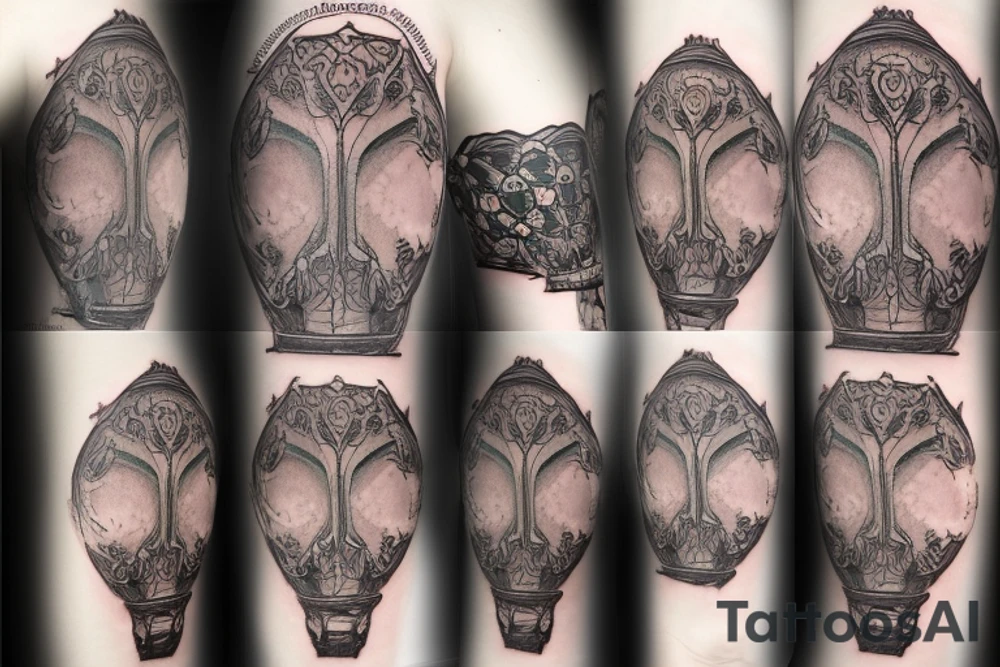 gothic lantern with a dim light tattoo idea