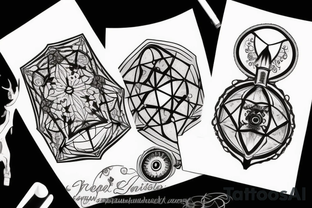 gothic lantern with a dim light tattoo idea