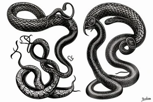 snake on a chalice tattoo idea