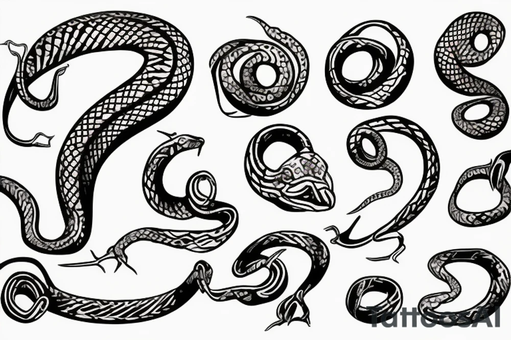snake on a chalice tattoo idea