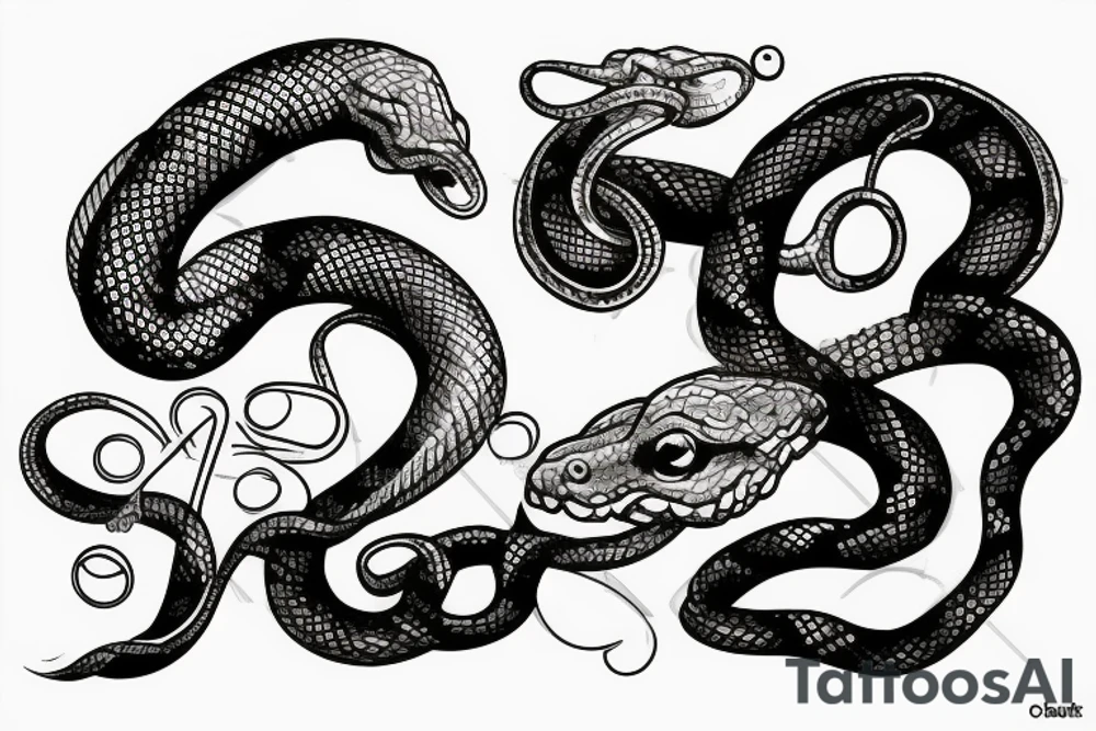 snake on a chalice tattoo idea
