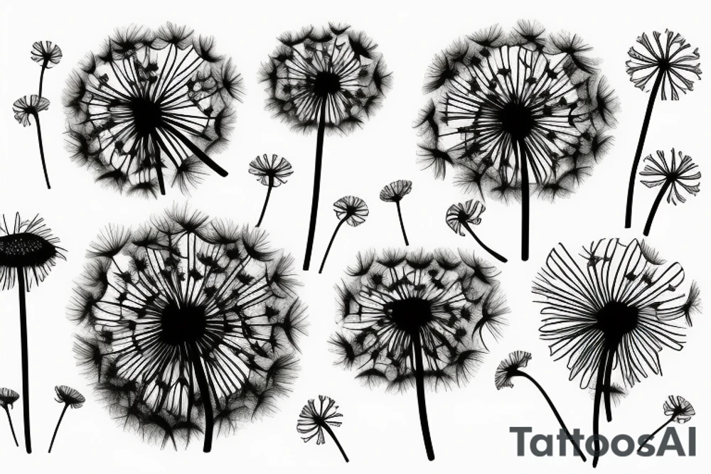 dandelion tattoo idea