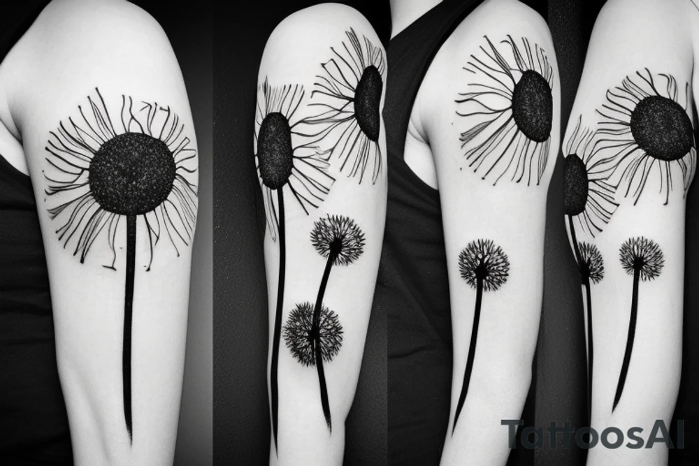 dandelion tattoo idea