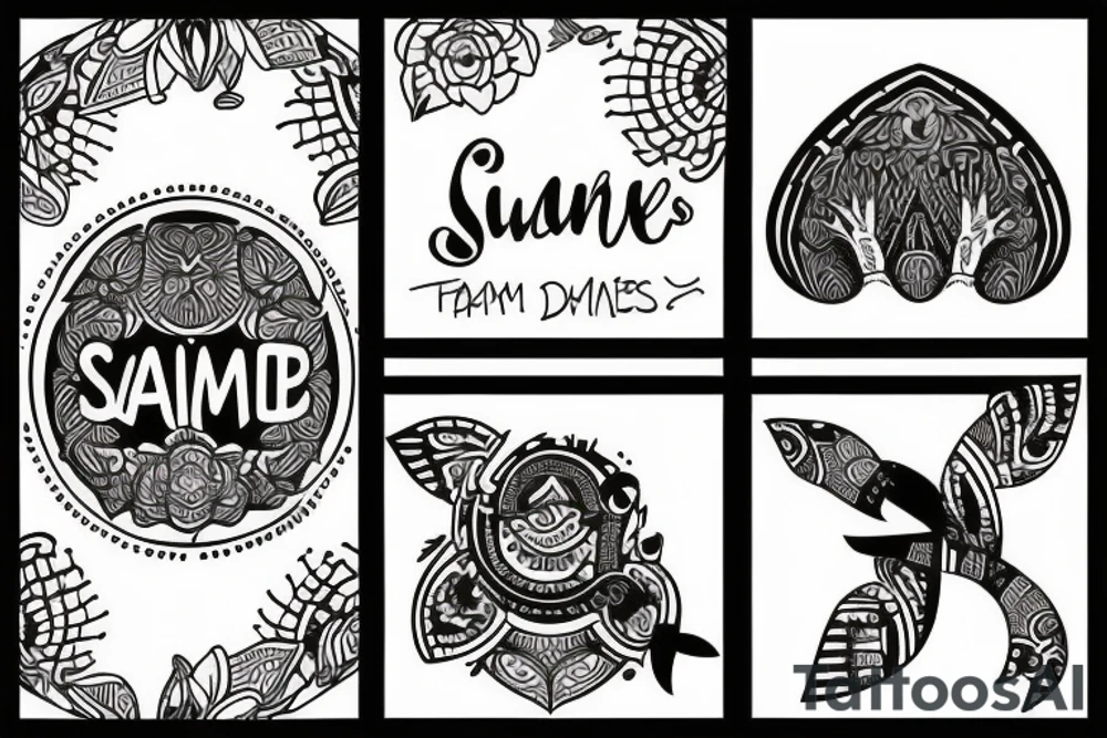 two names: sydney & sam tattoo idea