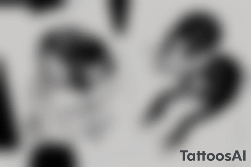 boy and girl tattoo idea