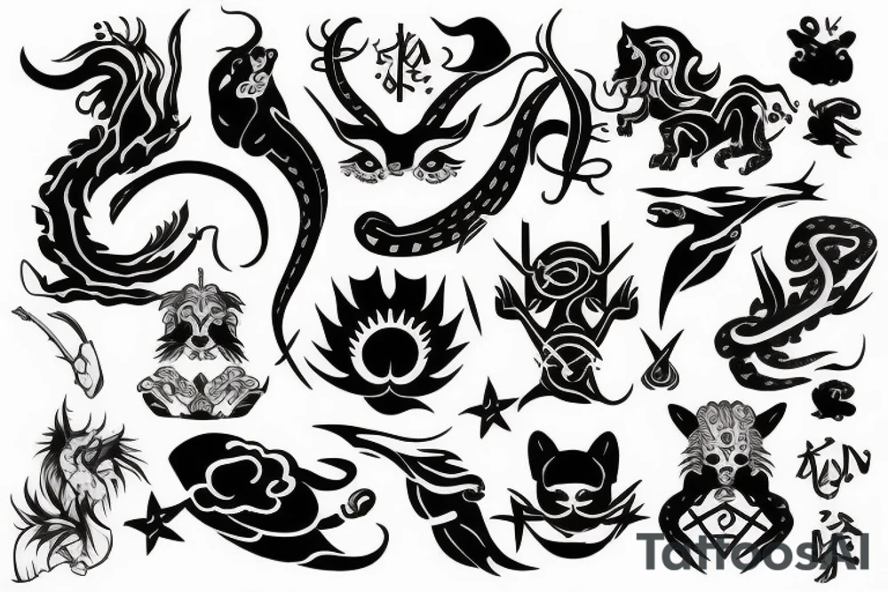 zodiac symbol for leo tattoo idea